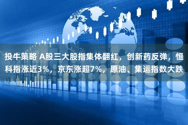投牛策略 A股三大股指集体翻红，创新药反弹，恒科指涨近3%，京东涨超7%，原油、集运指数大跌