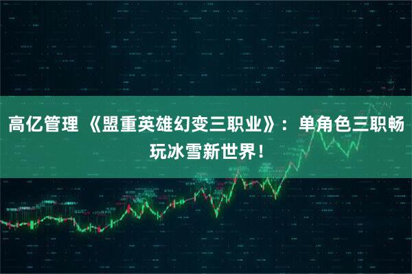 高亿管理 《盟重英雄幻变三职业》：单角色三职畅玩冰雪新世界！