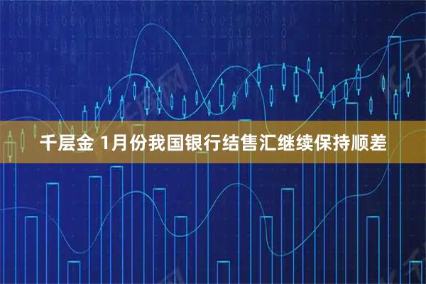 千层金 1月份我国银行结售汇继续保持顺差