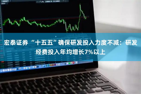 宏泰证券 “十五五”确保研发投入力度不减：研发经费投入年均增长7%以上