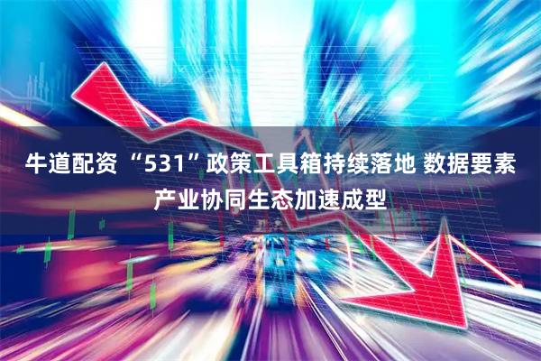 牛道配资 “531”政策工具箱持续落地 数据要素产业协同生态加速成型