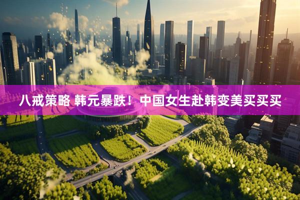 八戒策略 韩元暴跌！中国女生赴韩变美买买买